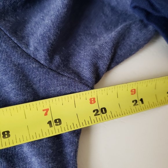 New England Patriots Mens Medium Long Sleeve Hooded Shirt Blue NFL Apparel NWOT - Picture 8 of 9